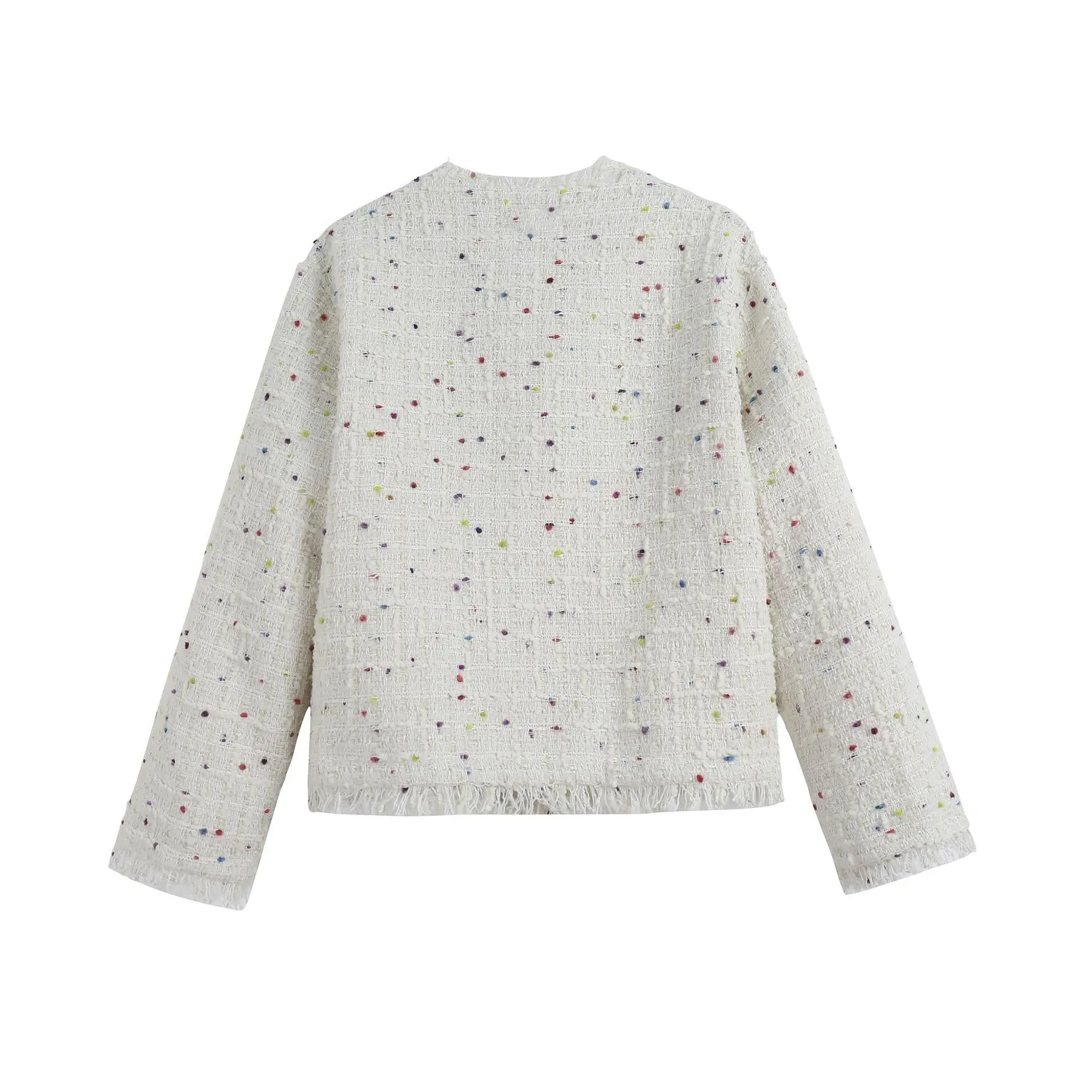 Fashionable Boxy Fit Button-Up Blazer in a Chic Design
