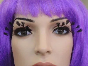 Feather Tips False Eyelashes Black