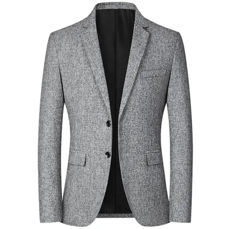 FGKKS 2023 Spring Autumn Blazers Men Fashion Slim Casual Business Handsome Suits Brand Men's Blazers Tops