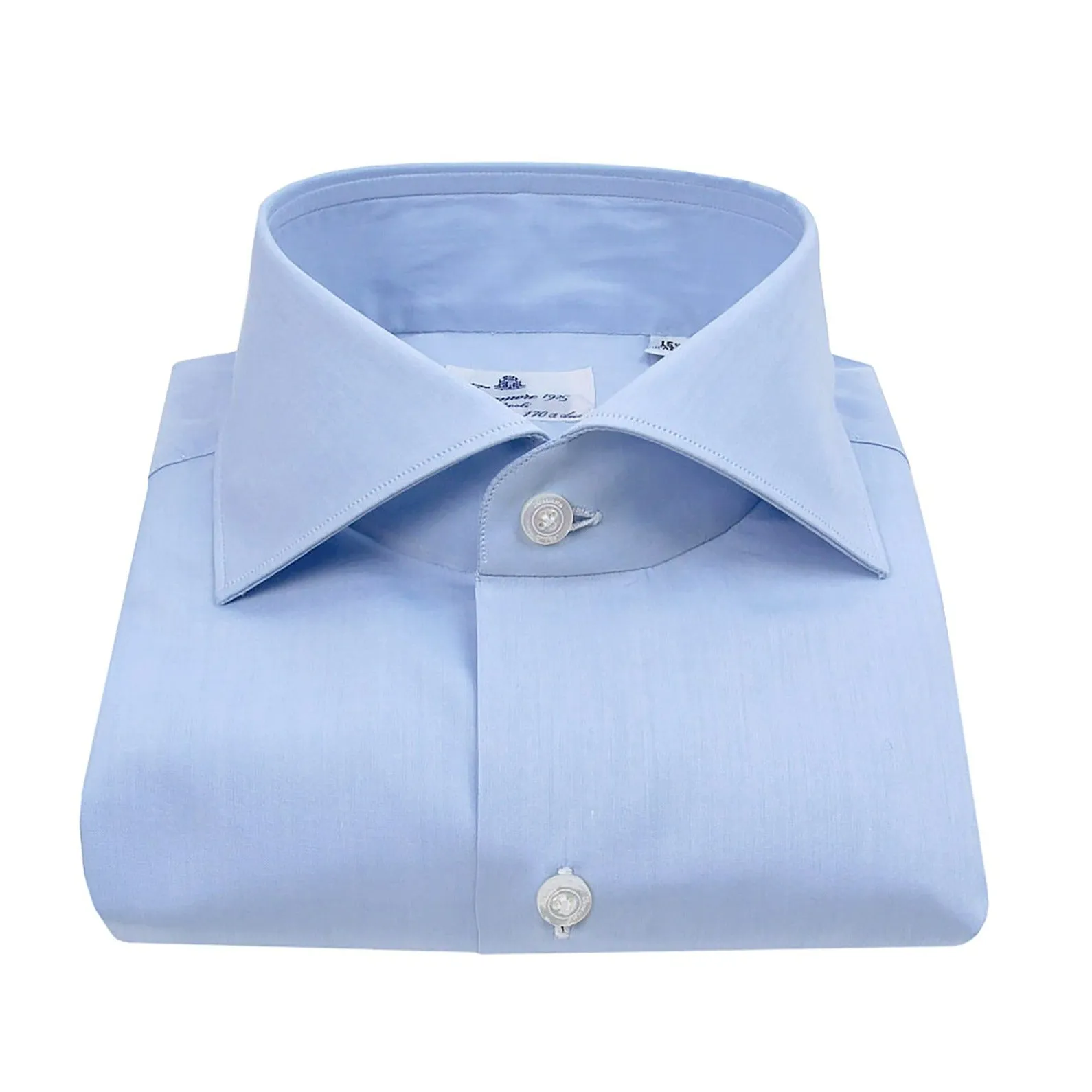 Finamore Milano 170s Luxury Dress Shirt in Blue