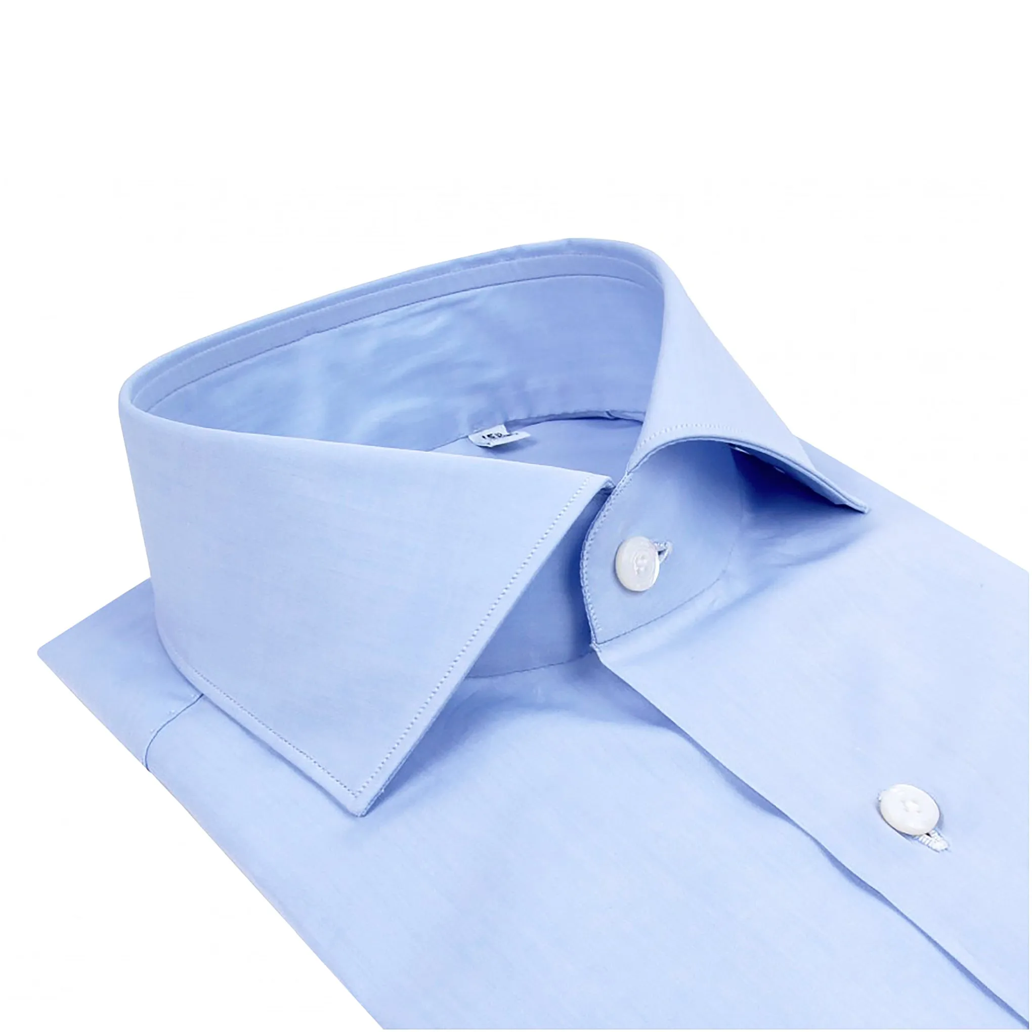 Finamore Milano 170s Luxury Dress Shirt in Blue