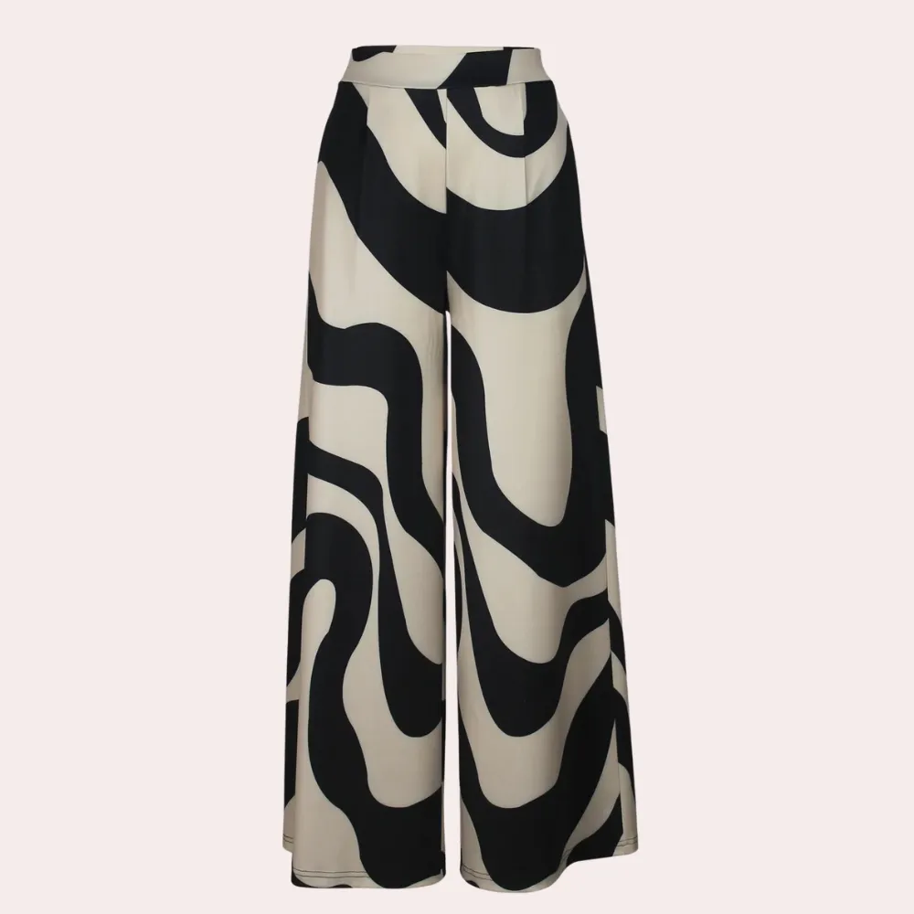 Fisseha - Stylish Women's Wide Trousers with High Waist