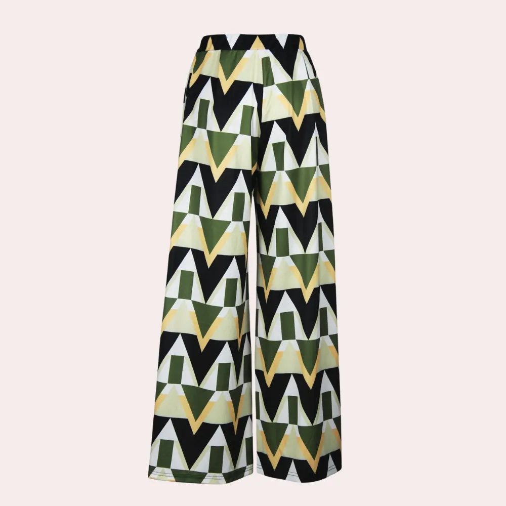 Fisseha - Stylish Women's Wide Trousers with High Waist