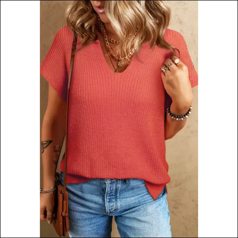 Flamingo Solid Textured Knit Vest:  Fabulous & Feather-ly Dangerous 🦩 Needful Things