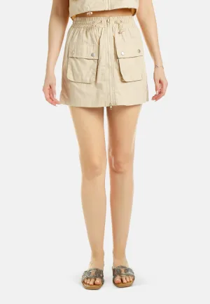 Flap Pocket Cargo Mini Skirt BY RUW