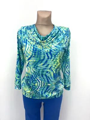 FM Fashion YEW Range Ladies Tops - Cowl Neck