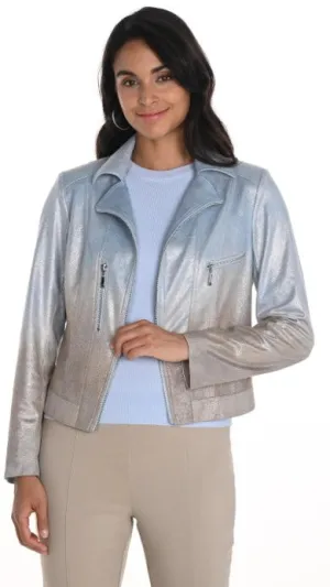 Frank Lyman | Bella Jacket | Blue/Bronze