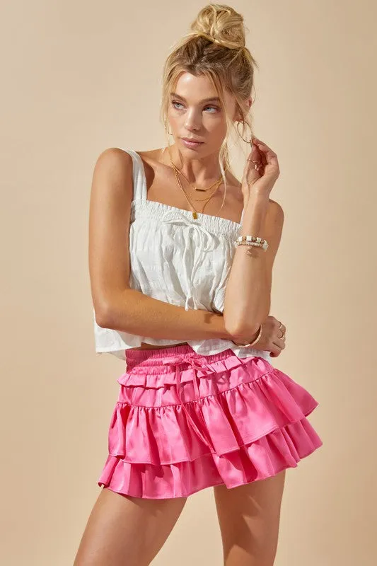 Game Ruffle Tiered Skort