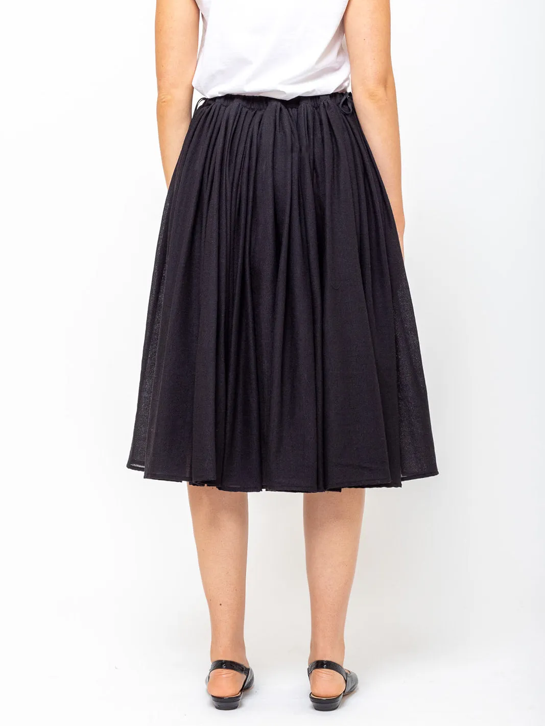 Gathered Skirt - Black