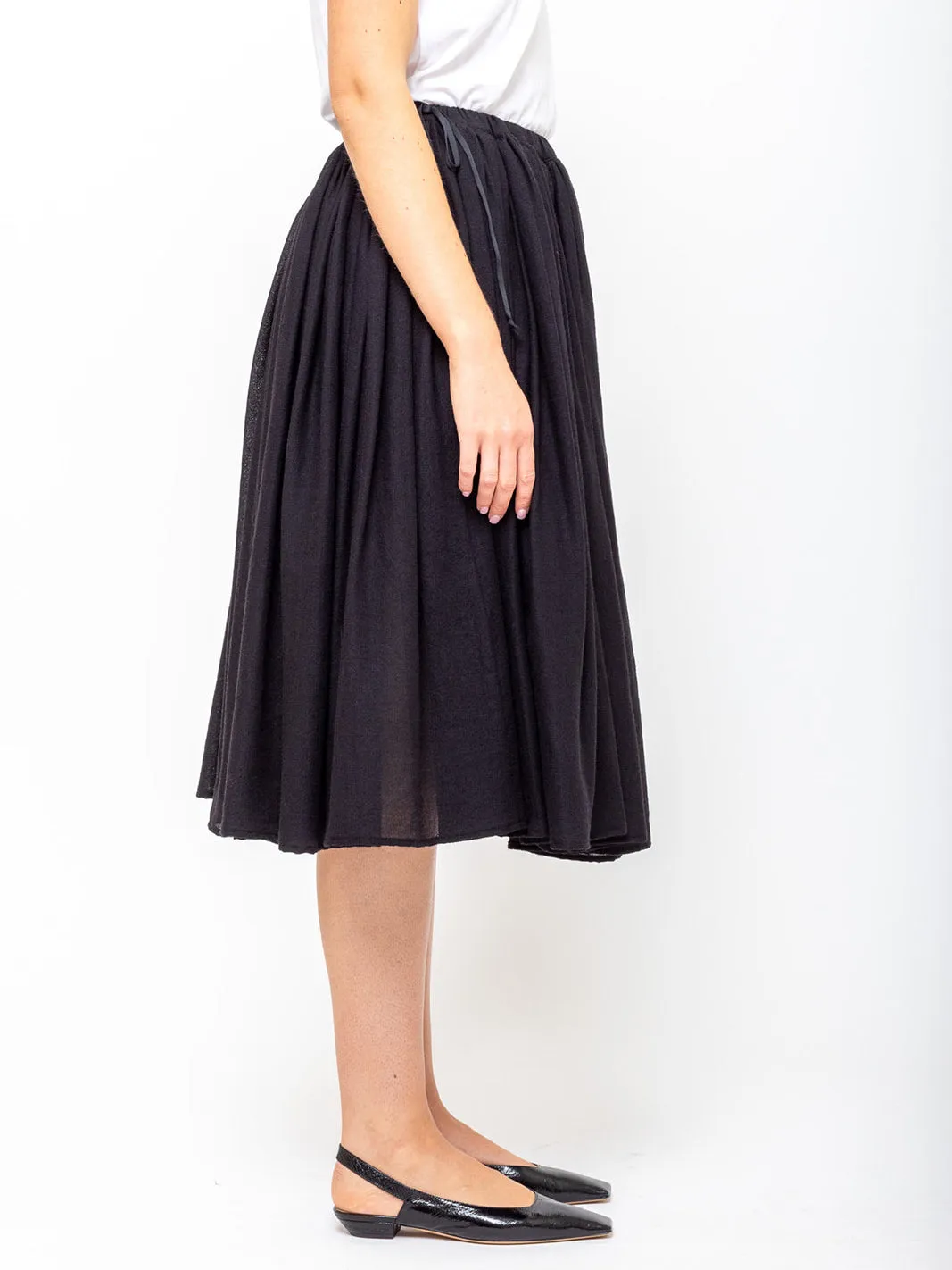 Gathered Skirt - Black