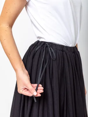 Gathered Skirt - Black