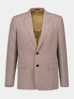 Gingham Wool Blazer