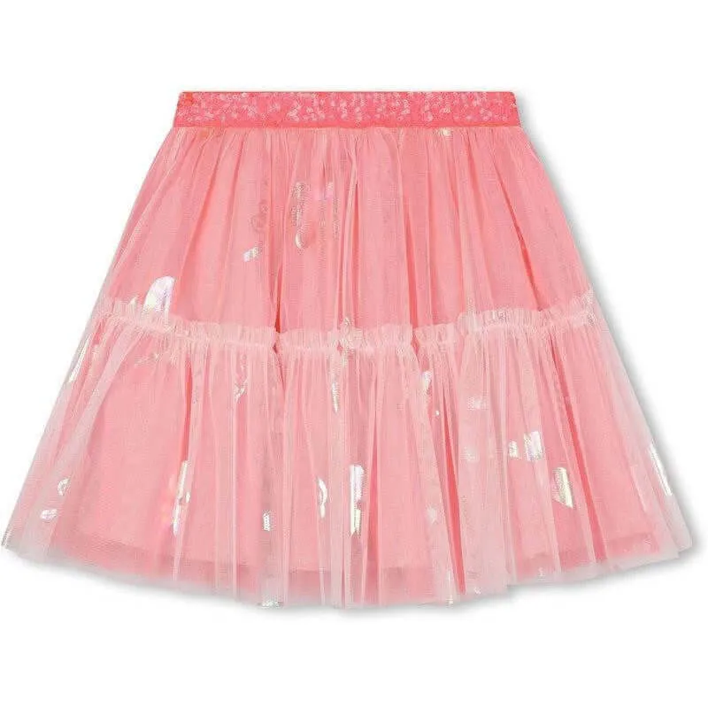 Girls Pink Tulle Skirt