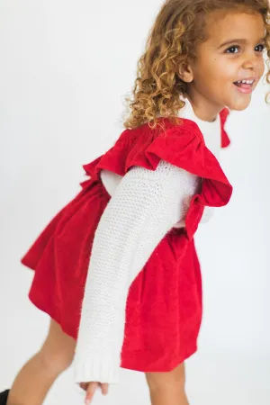Girly in Red Dress