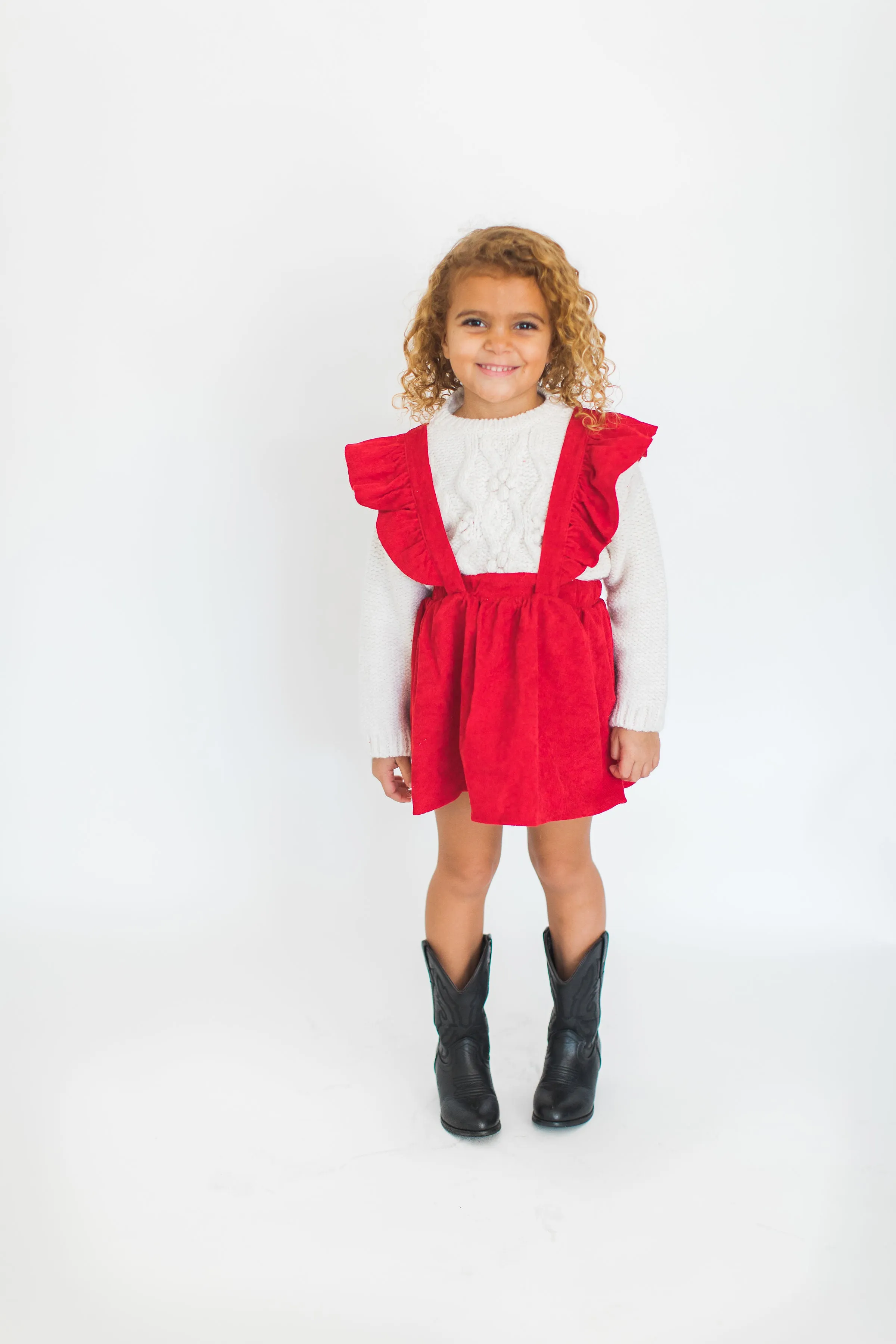Girly in Red Dress