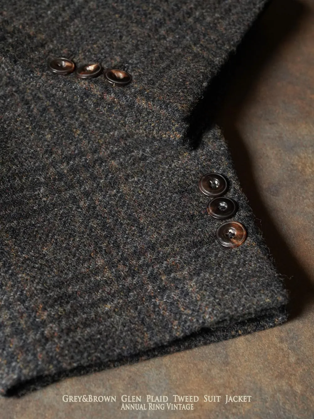 Glen Plaid Tweed Suit Jacket
