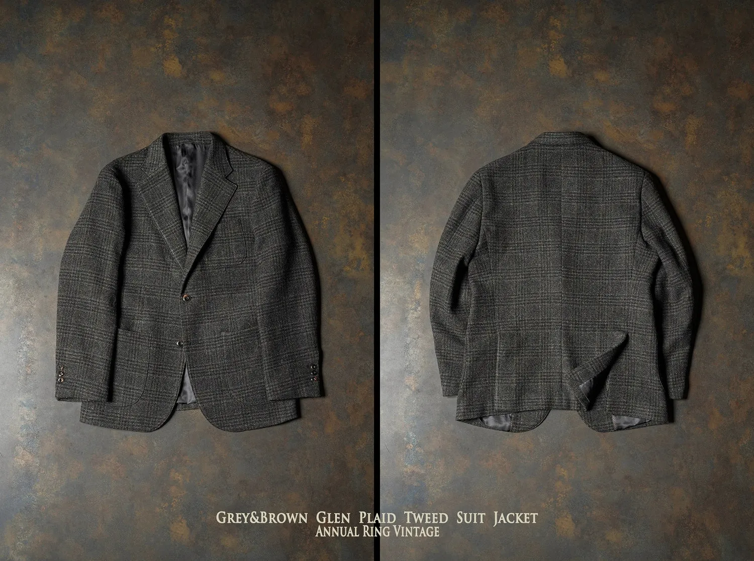 Glen Plaid Tweed Suit Jacket