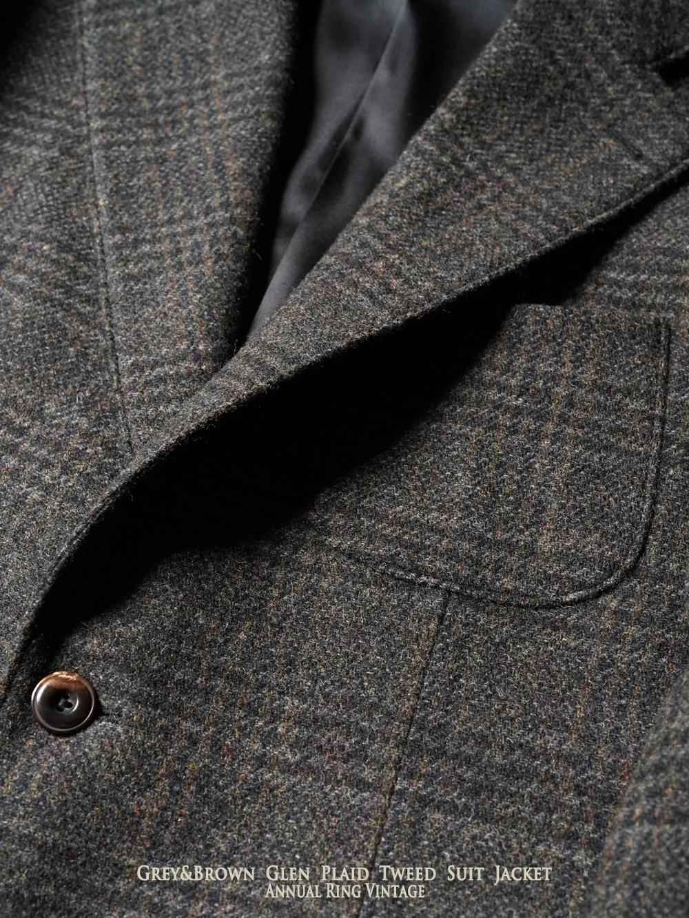 Glen Plaid Tweed Suit Jacket
