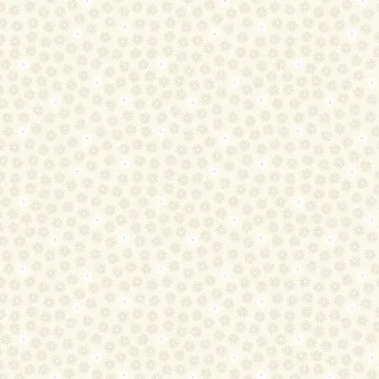 Glow Fairies Cream Tiny Glow Daisy Fabric Yardage