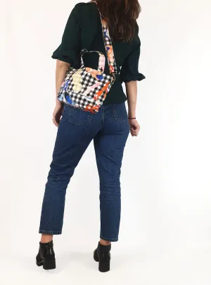 Gorman gingham print small adjustable bag