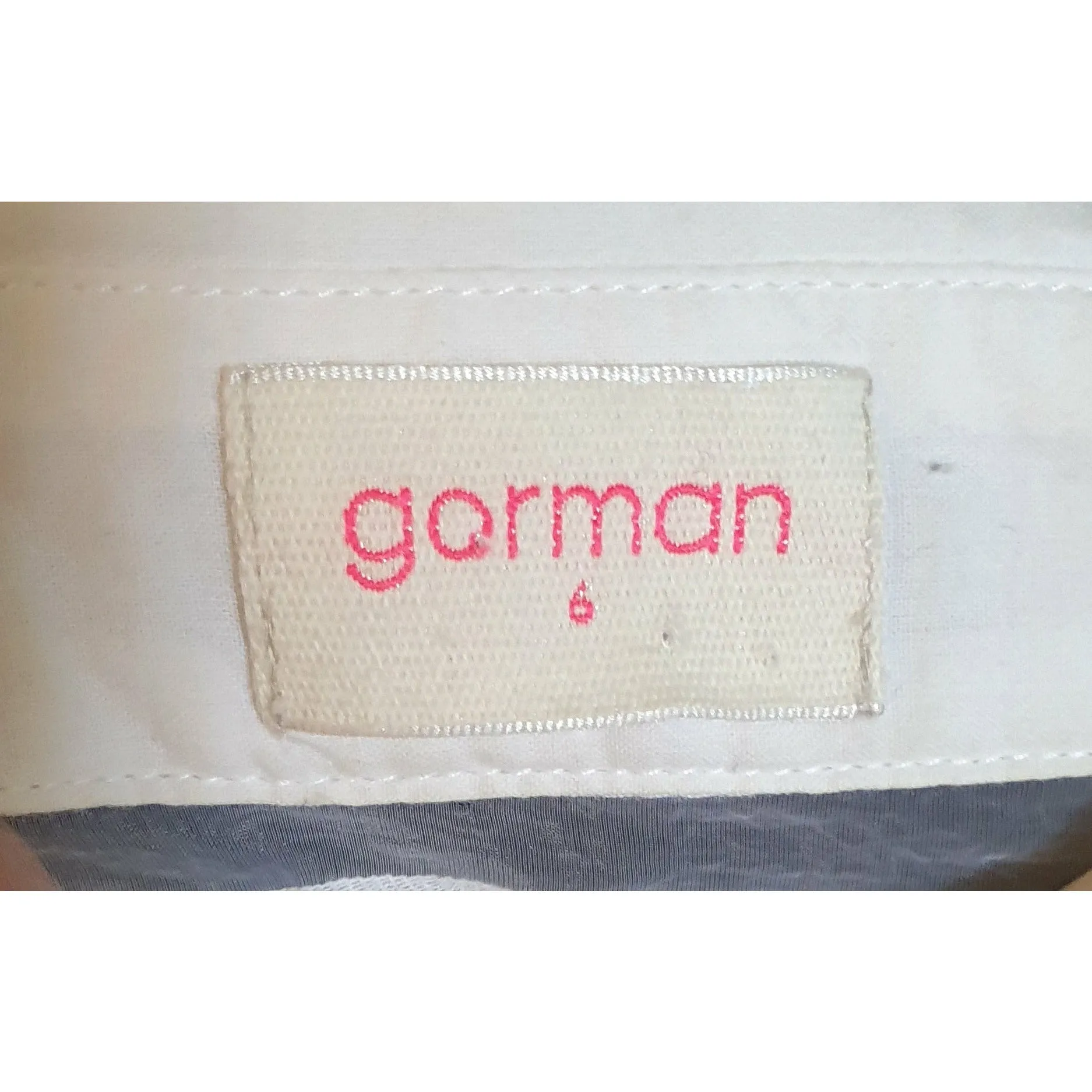 Gorman white striped sheer long sleeve shirt size 8 (best fits size 6)