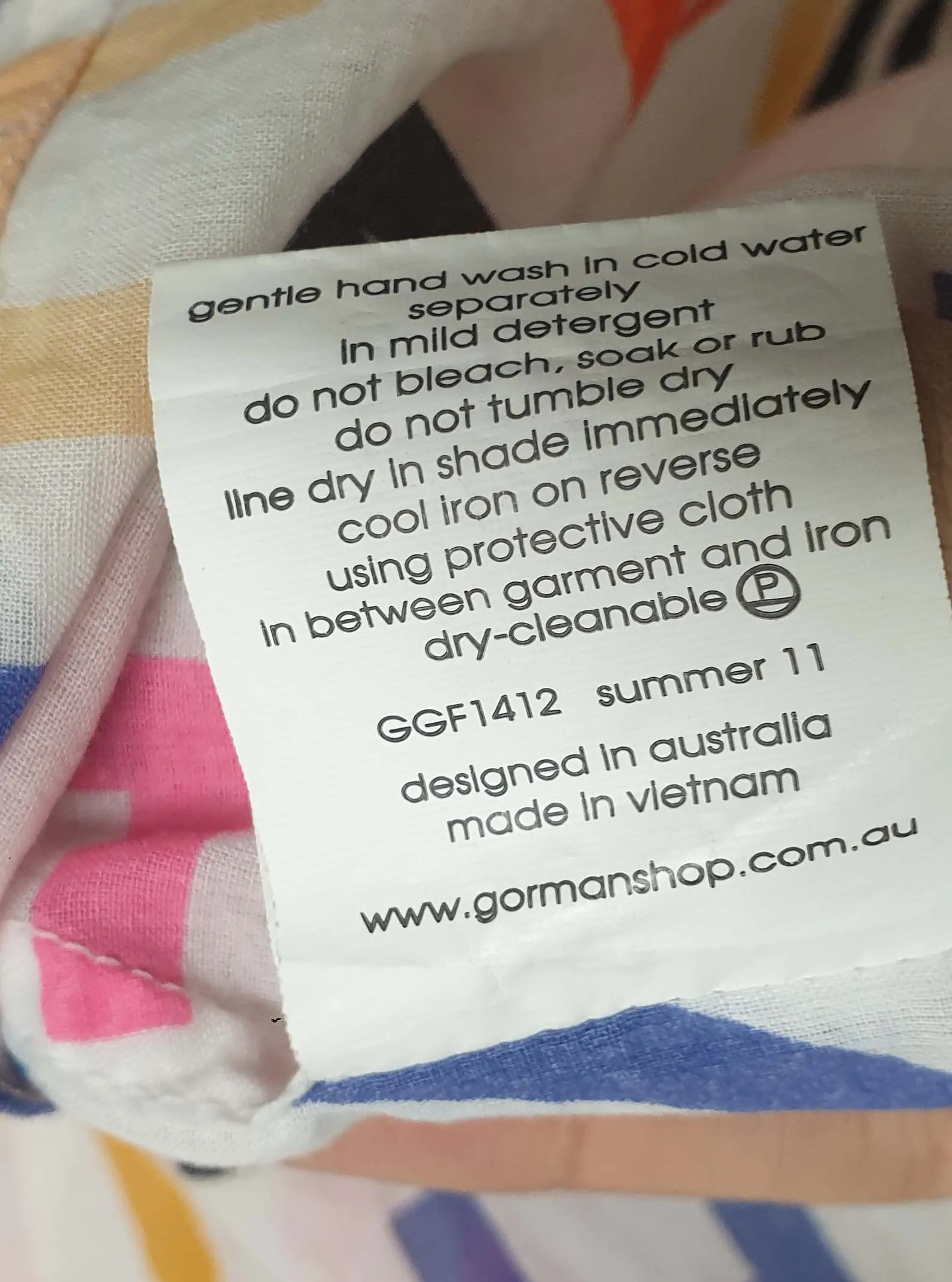 Gorman x Castle white "put the love in the coconut" top size 10