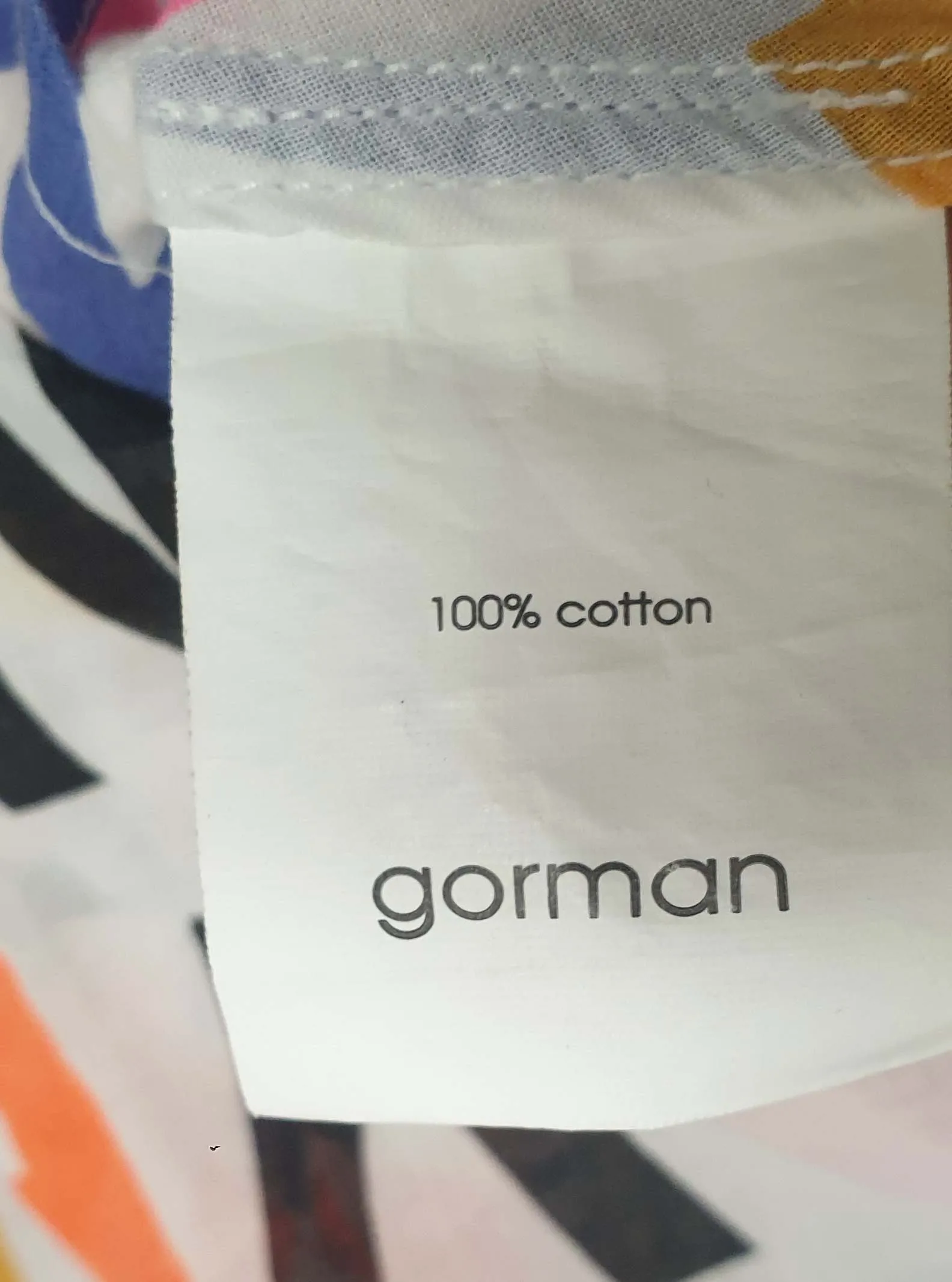 Gorman x Castle white "put the love in the coconut" top size 10