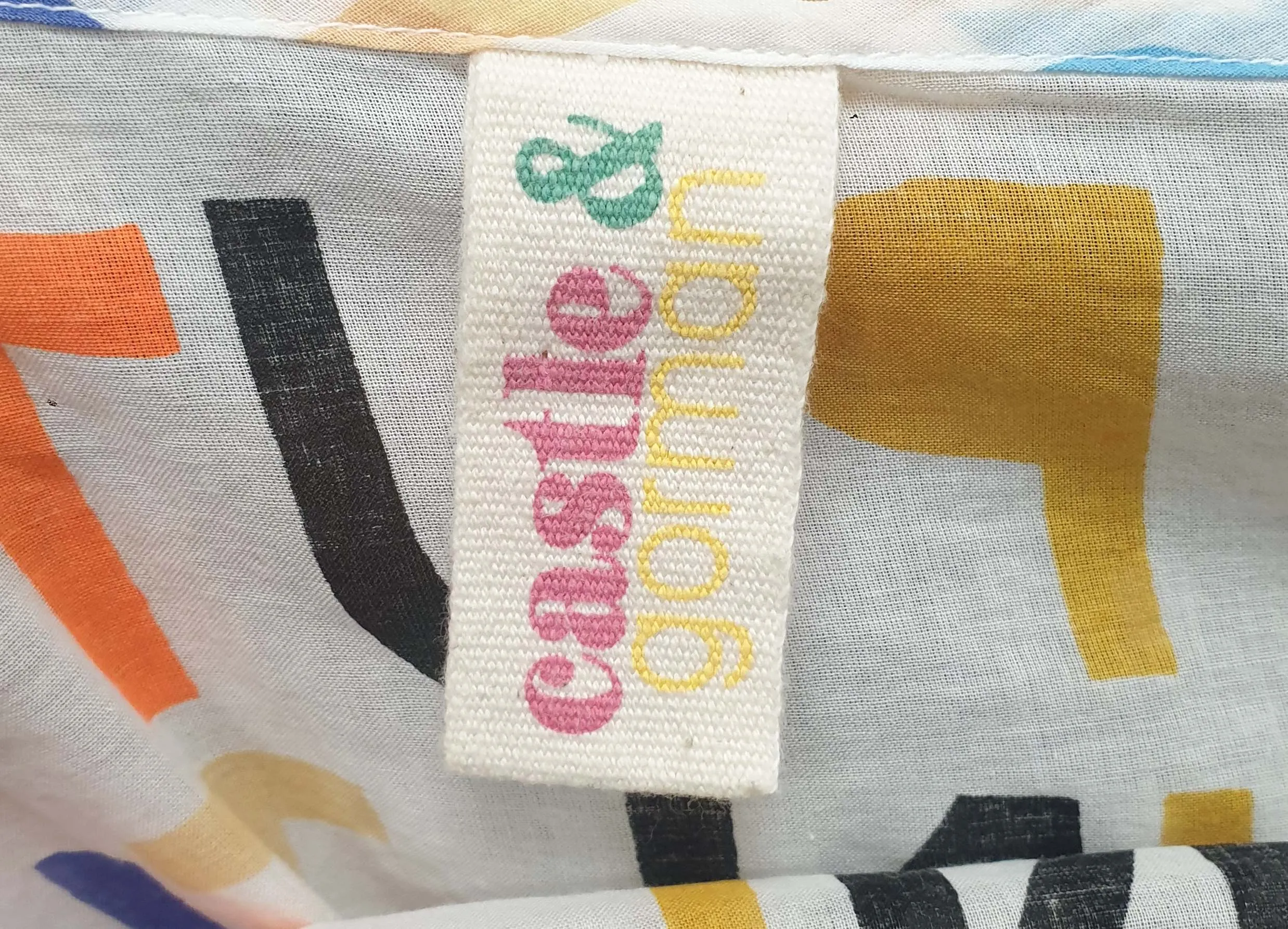 Gorman x Castle white "put the love in the coconut" top size 10