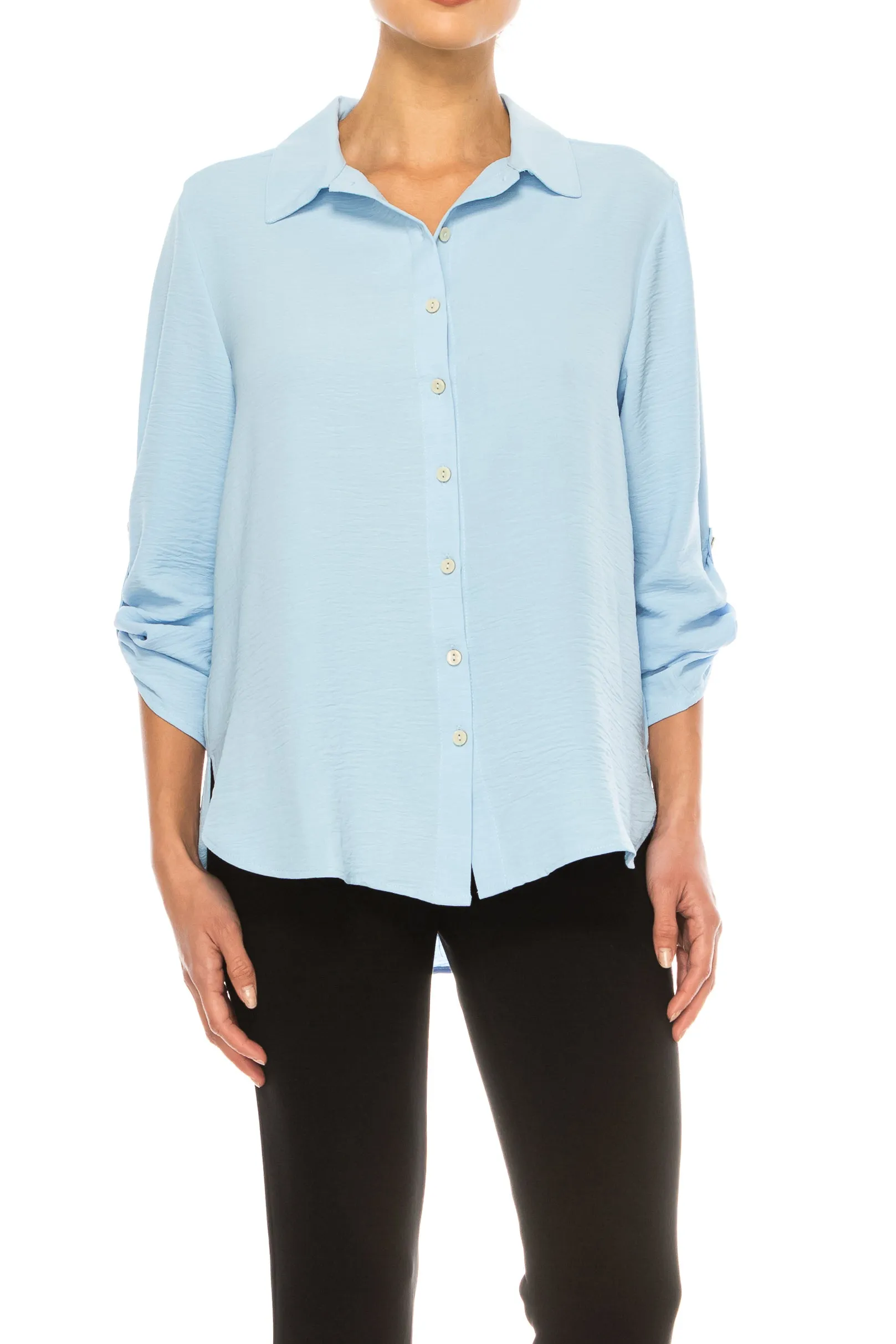 Grand & Greene Adjustable Sleeve Button Down Shirt