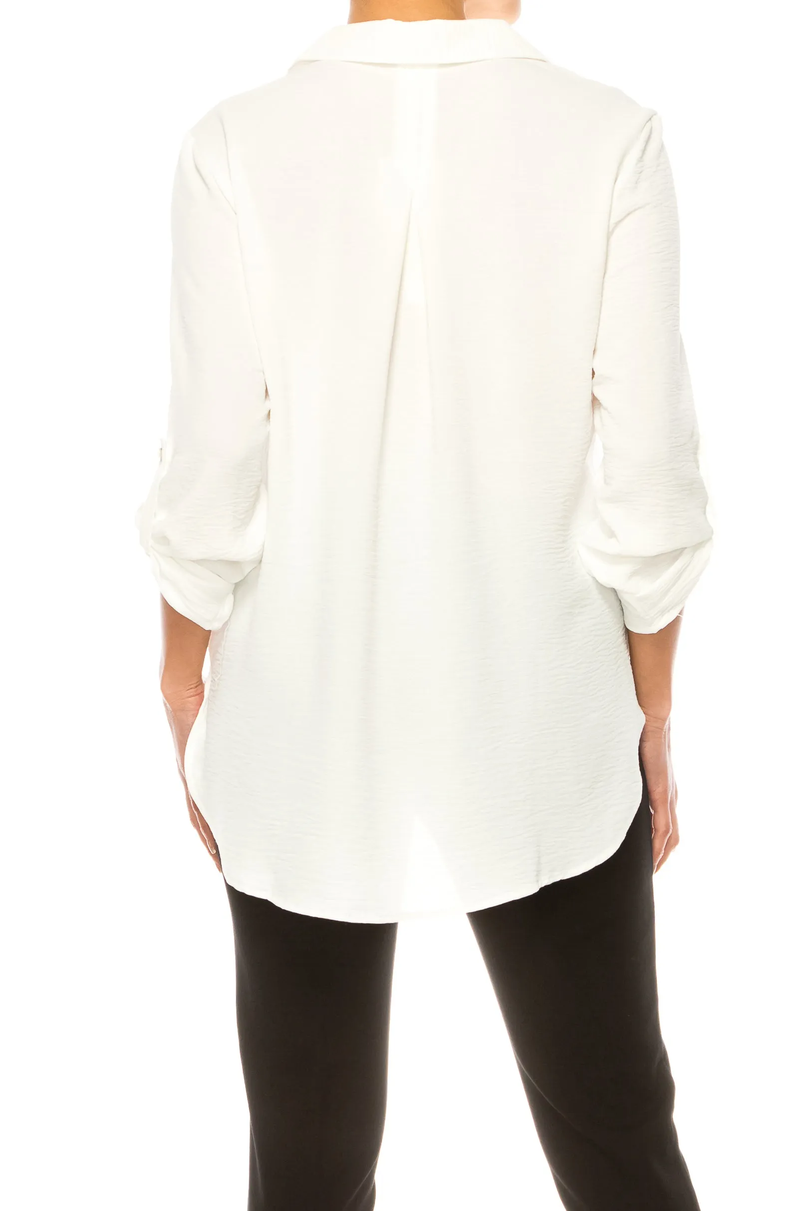 Grand & Greene Adjustable Sleeve Button Down Shirt
