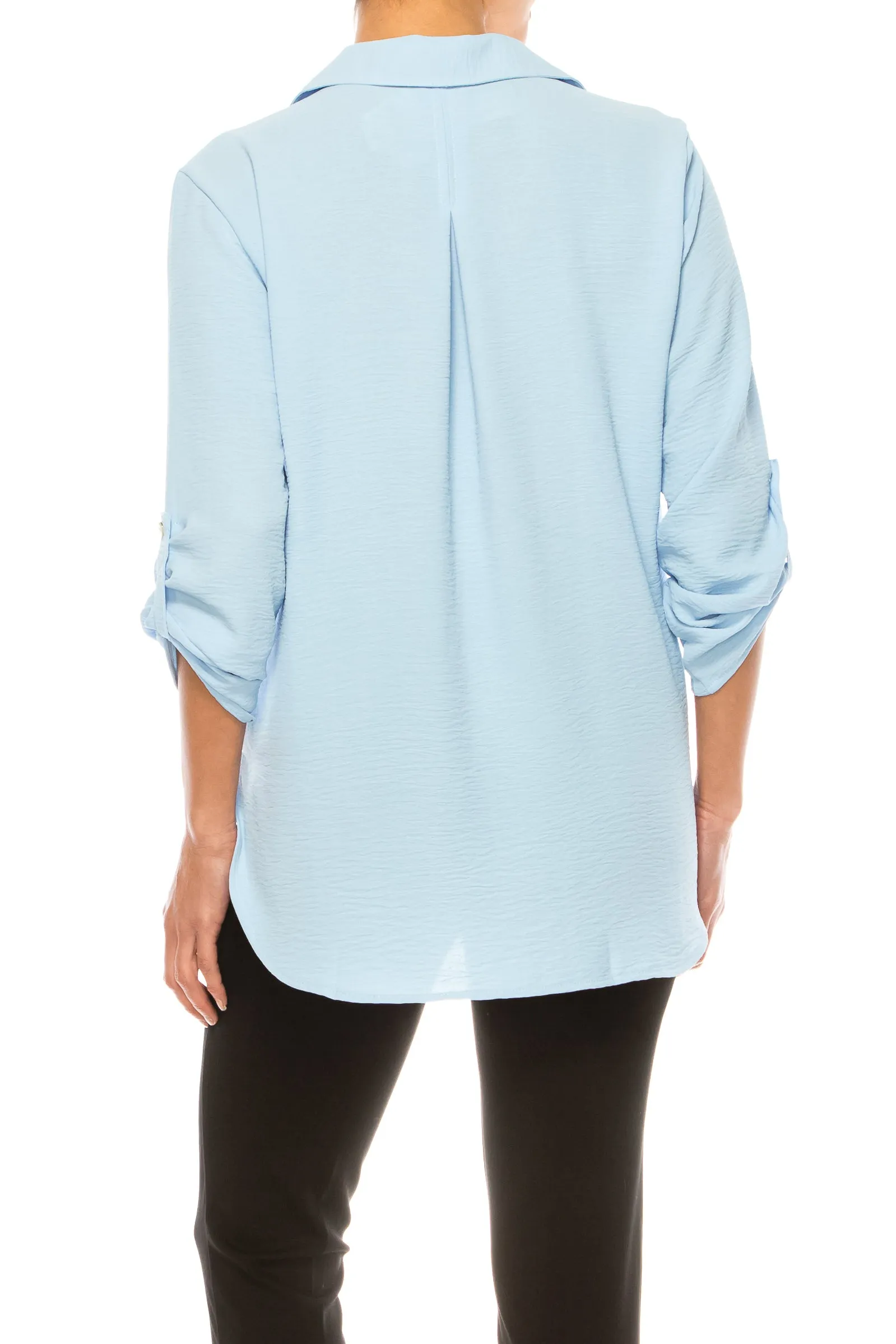 Grand & Greene Adjustable Sleeve Button Down Shirt
