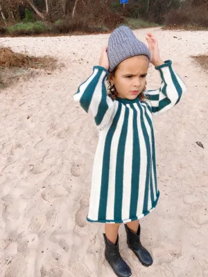 Green Striped Dress