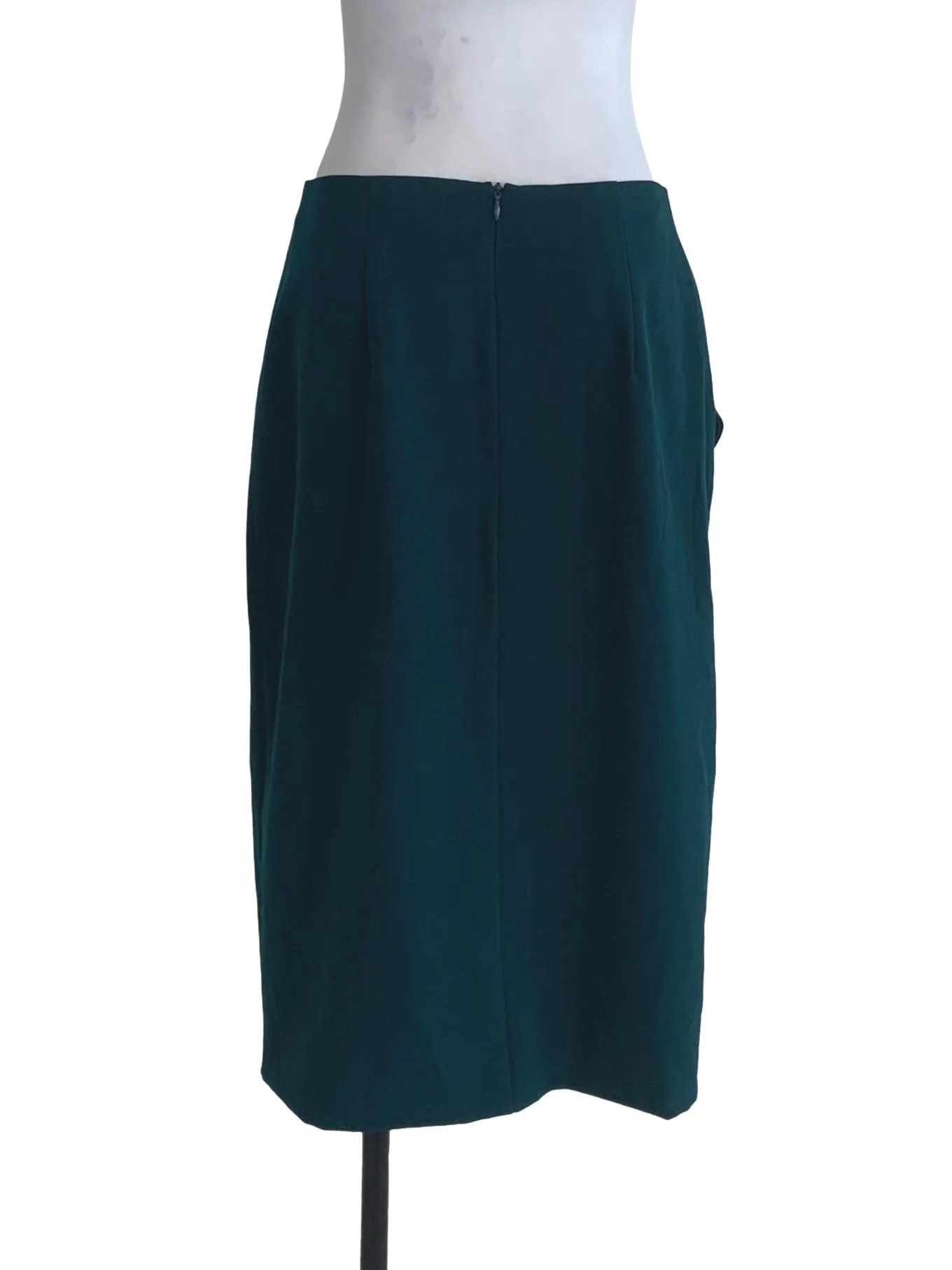 Greenish Blue Plain Skirt