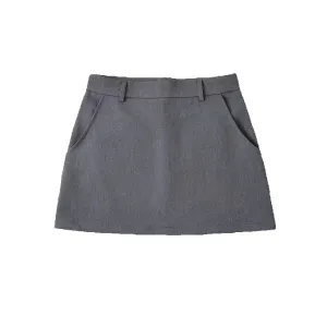 Grey High-rise Mini Skirt | Dreamofthe90s