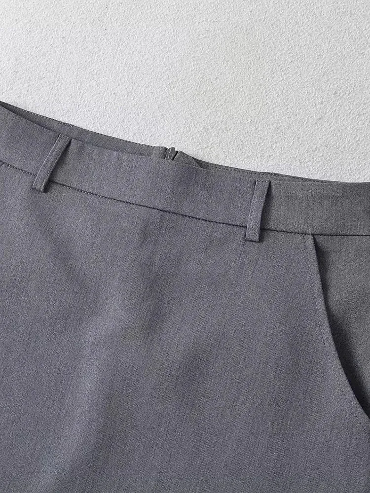 Grey High-rise Mini Skirt | Dreamofthe90s