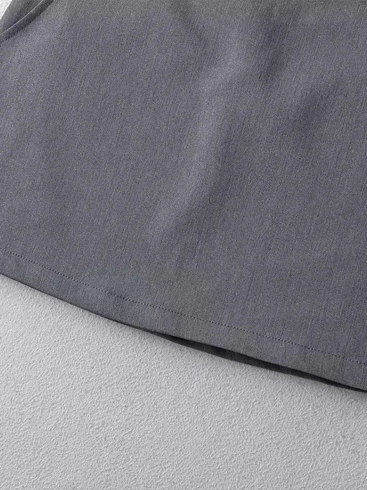 Grey High-rise Mini Skirt | Dreamofthe90s