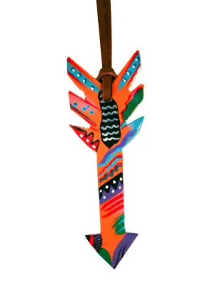 Hand painted Saddle Arrow Charm