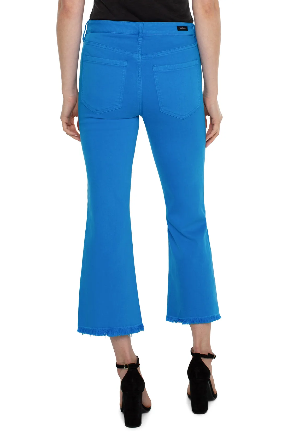 Hannah Crop Flare w/ Fray Hem - SALE