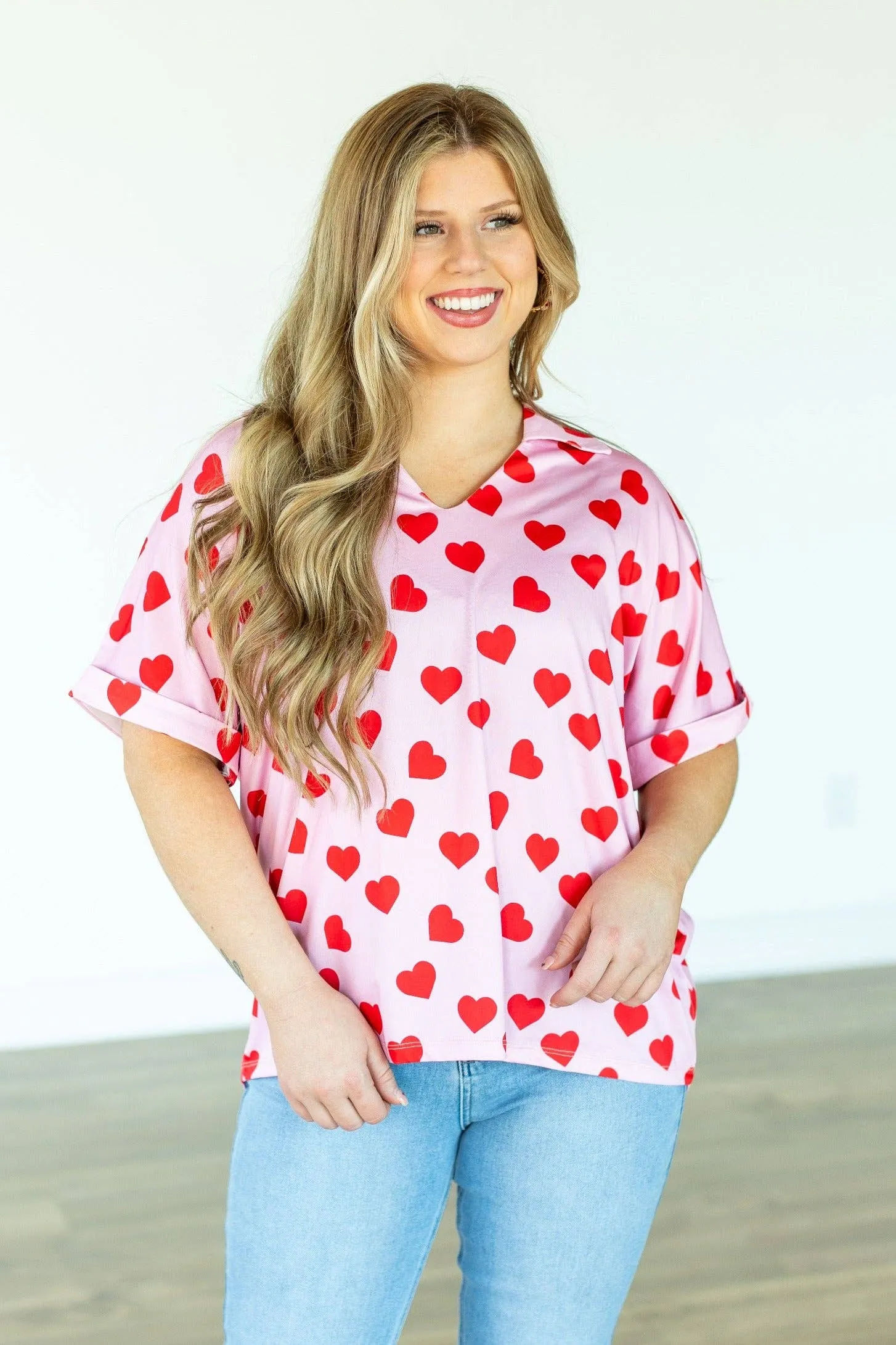 Hearts desire pink shirt