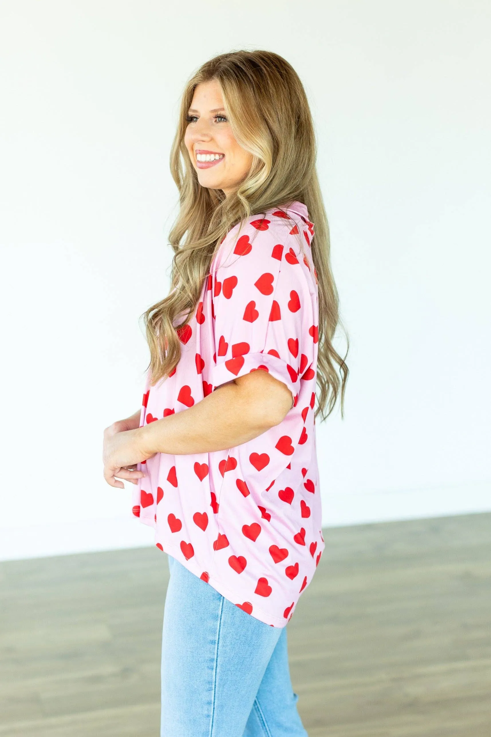 Hearts desire pink shirt