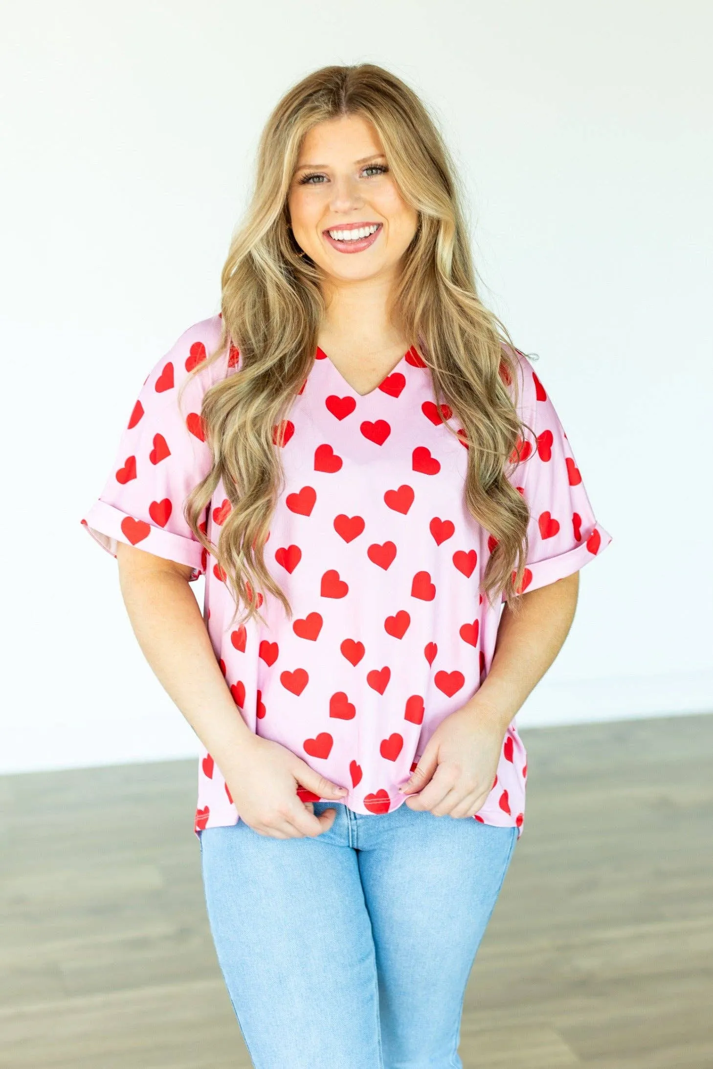 Hearts desire pink shirt