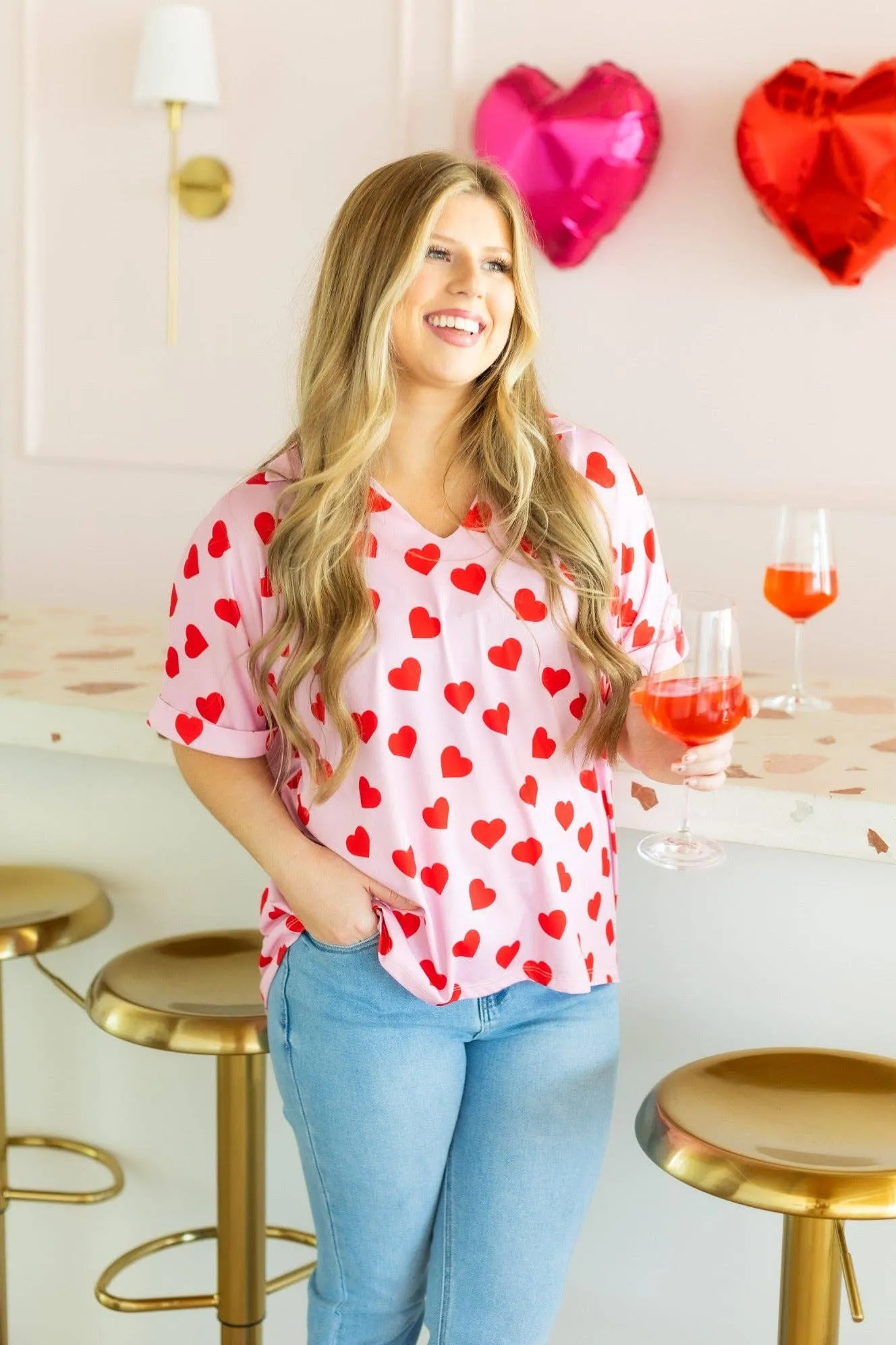 Hearts desire pink shirt
