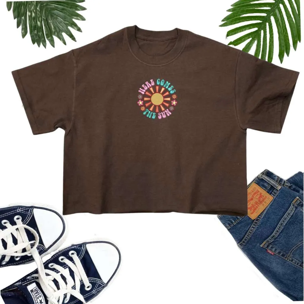 Here comes the sun Crop Top