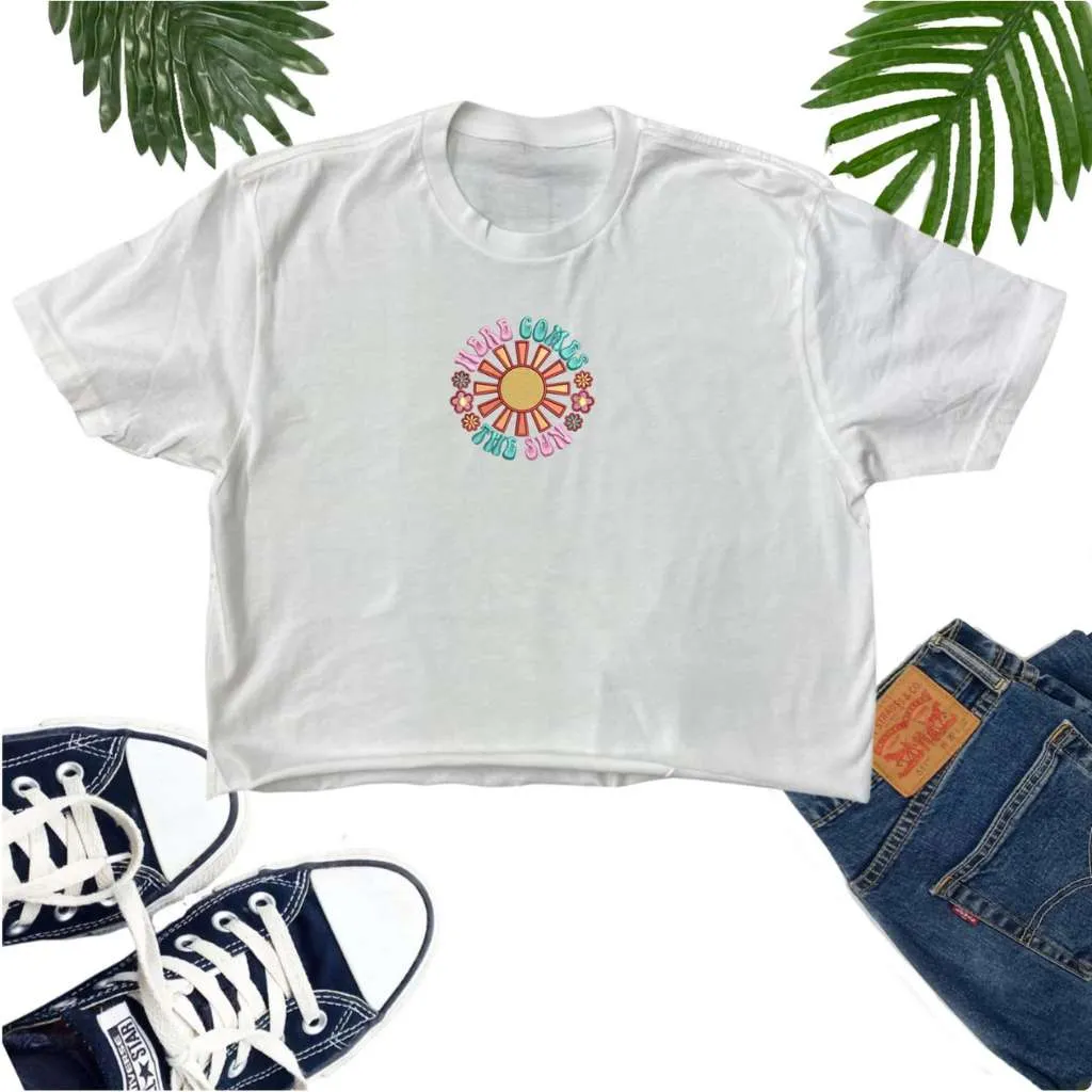 Here comes the sun Crop Top