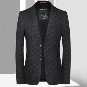 High Quality Blazer Men Italian Style Elegant Fashion High-end Simple Business Casual Trend Shopping Gentleman Slim Suit Jacket