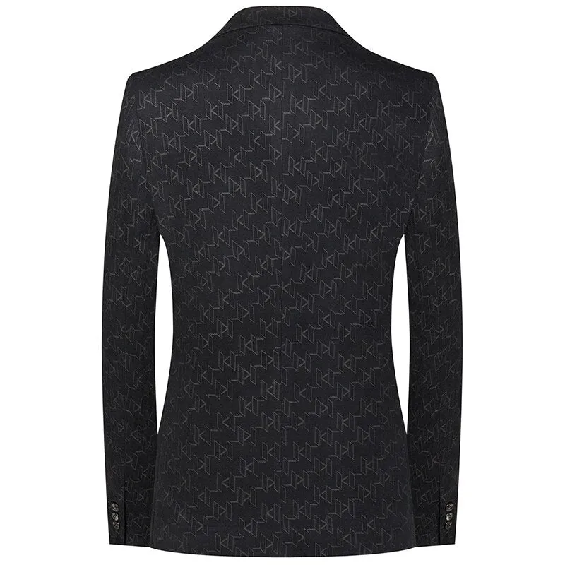 High Quality Blazer Men Italian Style Elegant Fashion High-end Simple Business Casual Trend Shopping Gentleman Slim Suit Jacket