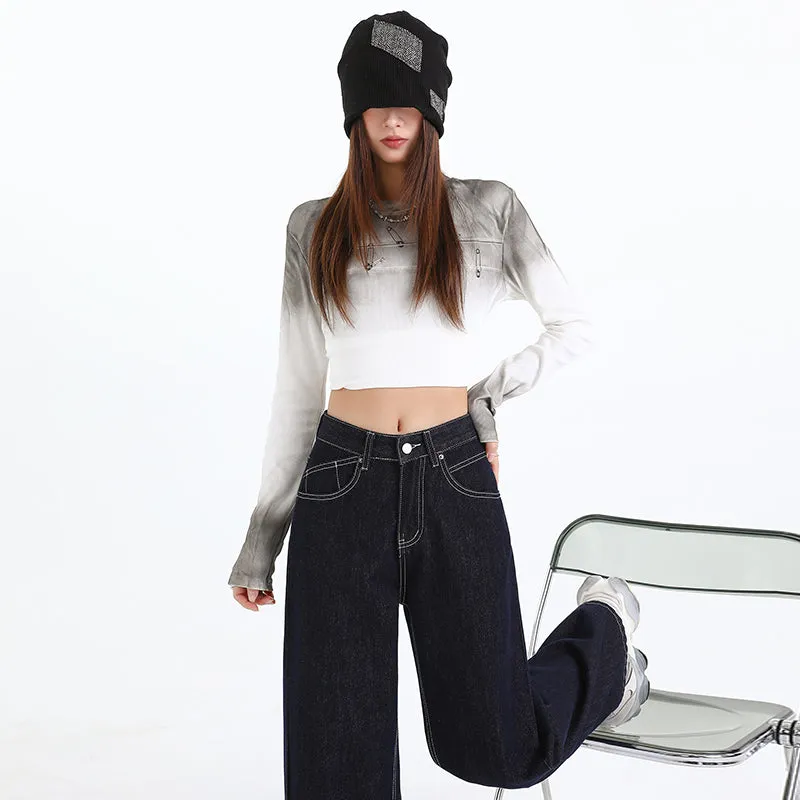 High-Quality Straight Leg Jeans for Women with Minimalist Style