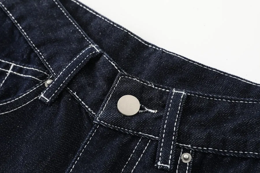 High-Quality Straight Leg Jeans for Women with Minimalist Style