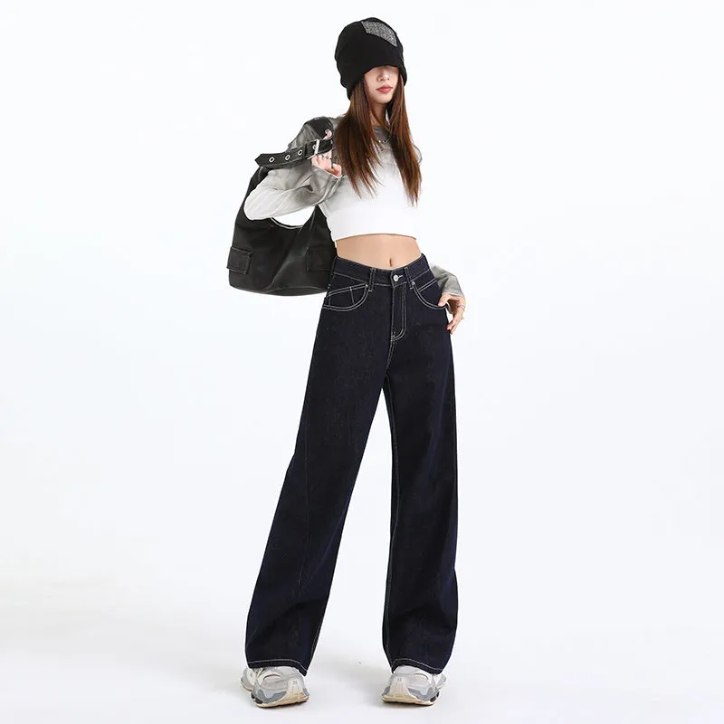 High-Quality Straight Leg Jeans for Women with Minimalist Style