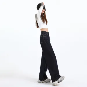 High-Quality Straight Leg Jeans for Women with Minimalist Style